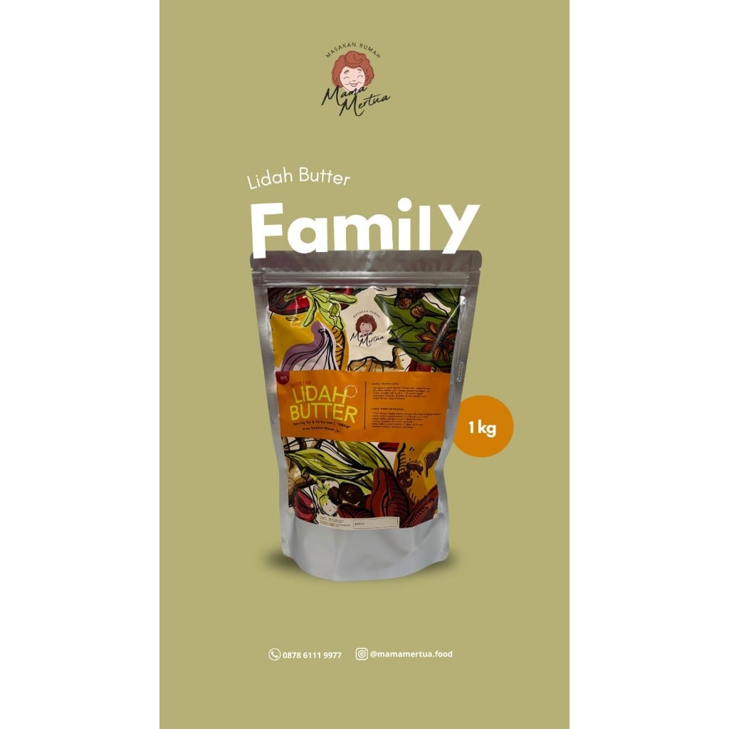 LIDAH BUTTER FAMILY PACK (FREE SAMBAL MATAH JAR) 1000Gr - MAMA MERTUA FOOD